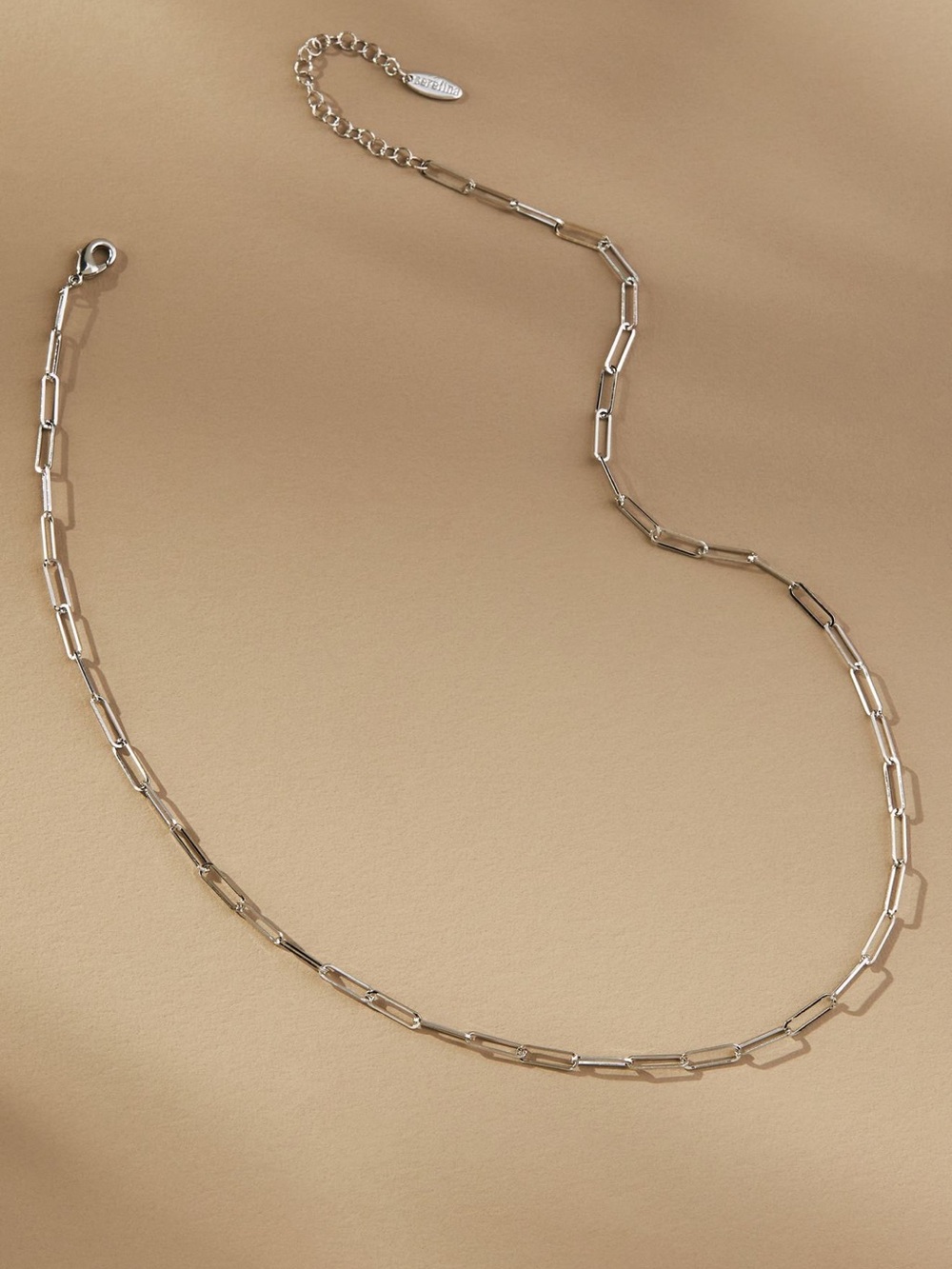 Anthropologie Delicate Paperclip Necklace NEW